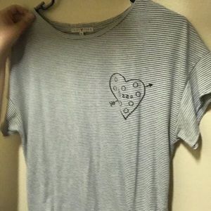 Junk Food Striped Pizza Tee